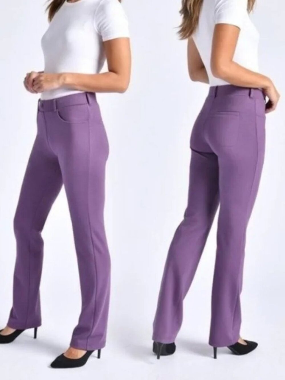 New Betabrand Iris Straight Classic Dress Pant Yoga Pants 2X Long Tall